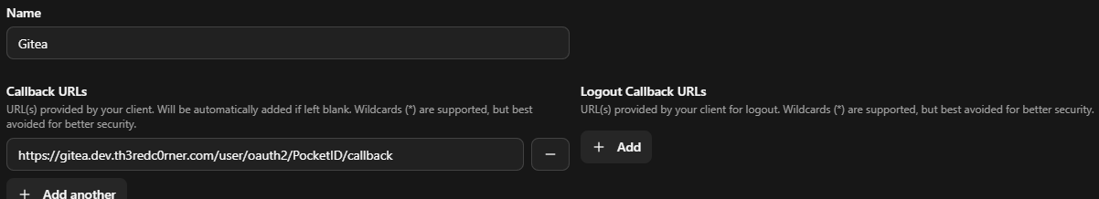 Callback URL