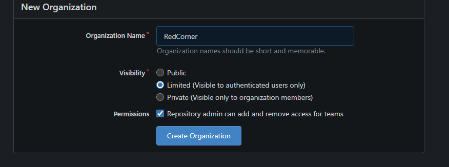 New Org